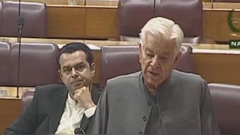 Khawaja Asif address parliament on Friday (May 9). Source: Screengrab from a video on X Khawaja Asif address parliament on Friday (May 9). Source: Screengrab from a video on X