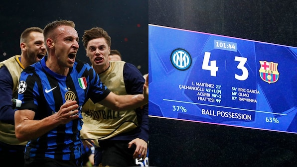 Inter Milan knock out Barcelona to reach Champions League final after Frattesi's late strike and Sommer's saves