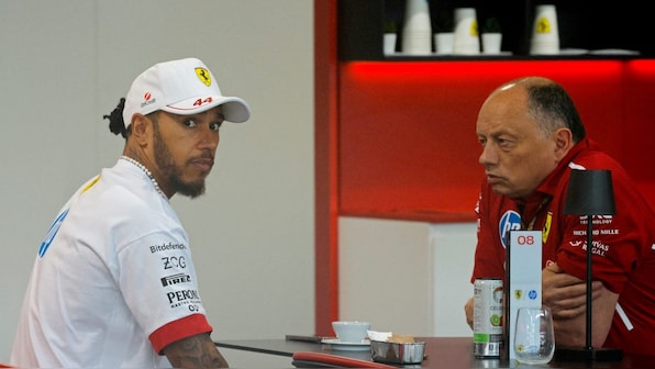 After Lewis Hamilton asks Ferrari have 'tea break,' boss Frederic Vasseur defends drivers swaps at Miami Grand Prix After Lewis Hamilton asks Ferrari have 'tea break,' boss Frederic Vasseur defends drivers swaps at Miami Grand Prix