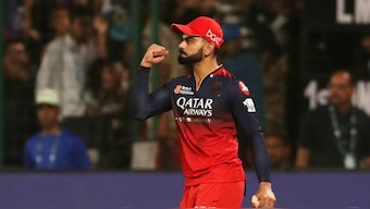 Virat Kohli during a match in IPL 2025. Image: Reuters